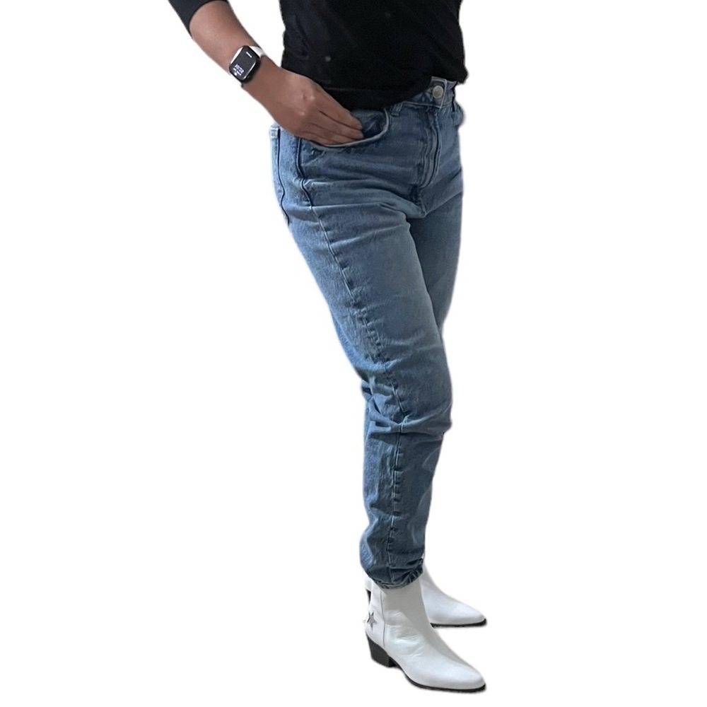 Zara High Rise New Vintage Tatter Jeans